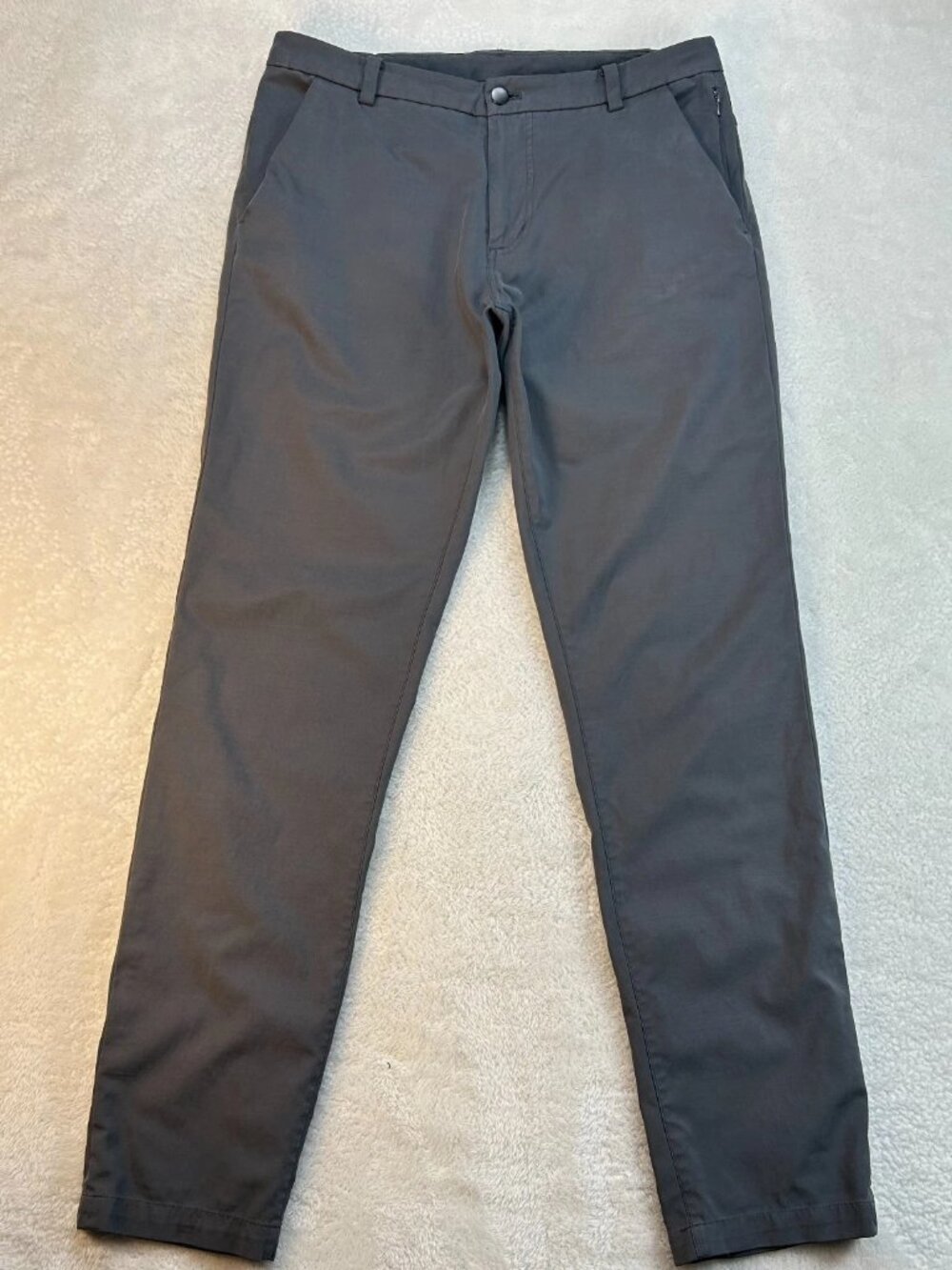 Lululemon ABC Slim Fit 5 Pocket Pants Mens Charcoal Gray Warpstreme Stretch Golf